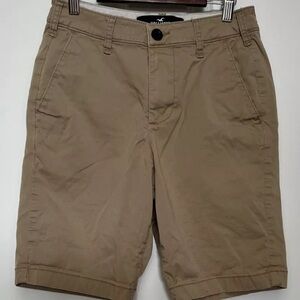 Hollister Boys Khaki Shorts Waist 26